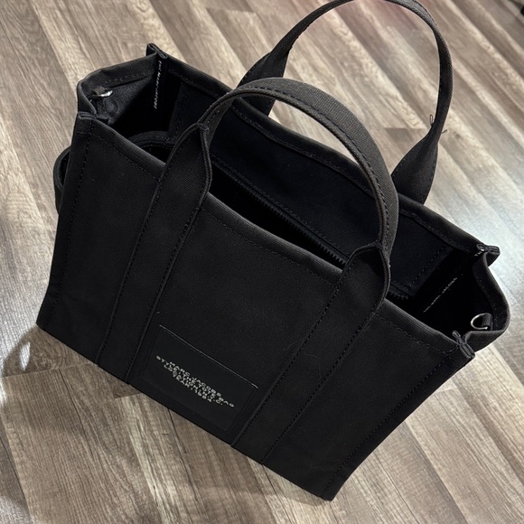 Marc Jacobs Small Black Tote with White Lettering - Picture 5 of 12
